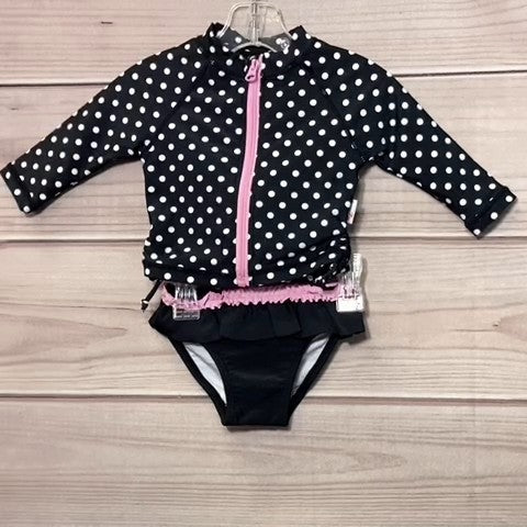 Swim Zip Girls Rashguard Baby: 00-06m