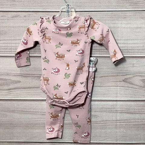 Mauve Girls Pants Baby: 06-12m